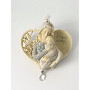 Beautiful 3D Mother and Child/Madonna Ornament /A Child is Born On Wings
